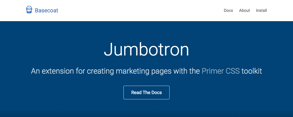 Screenshot of Jumbotron